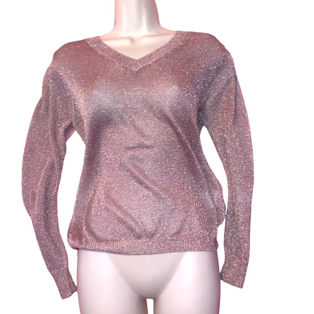 NWT with defect INC sparkle glitter top sweater